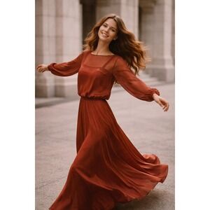 Vintage 70s‎ Maxi Sheer Dress 13 Capelet Disco Boho Dancing Queen Saturday Night